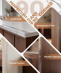 Bang For Your Buck Wall Corner Protector And Self Adhesive Clear Plastic Edge Guard Keep Your High Traffic Spots Tight With Solid Scratch Defense And Quick Peel Application 6 Pack on marble countertops and wooden cabinets.