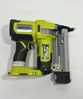 18 Gauge Cordless AirStrike Narrow Crown Stapler P361 Green For Quick Fixes And Clean Finishes on white surface