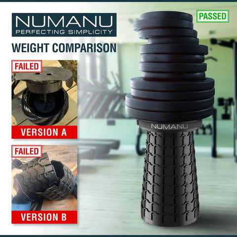 Weight comparison of three camping stools, showing Heavy Duty XXL Collapsible Camping Stool With Cushioned Carry Bag 3 In 1 as passed