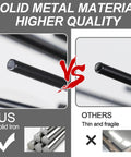 Comparison showing solid iron material of Black 20 Inch Sputnik Ceiling Light Fixture versus thin and fragile alternatives.
