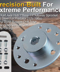 Axle Hub With One Inch Bore And One Quarter Inch Keyway Steel Sprocket Hub For Predator 212cc And 196cc Go Karts