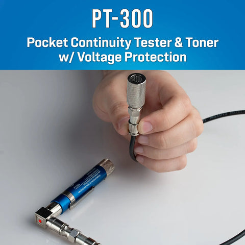 Coax Cable Network Kit With Pro Grade Stripper For RG59 RG6 RG7 RG11 And F Connector Compression Tool Set Including PT 300 Pocket Continuity Tester