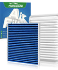Activated Carbon Cabin And Engine Air Filter Kit Replacement Fits Toyota Corolla 2009 To 2019 1.8L Matrix 2009 To 2014