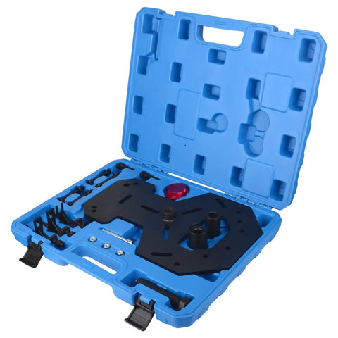 DPS6 Double Clutch Transmission Installer And Remover Tool For Bolt On Fitment Pro Grade Easy To Use Auto Repair Gear Designed For Installing And Removing The Dry Clutch System In The Transmission Housing. Open blue case with black clutch service tool