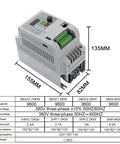 Heavy Duty 7.5kW To 11kW Variable Frequency Drive VFD For 3 Phase Motors Inverter Frequency Converter 380V 400V AC Speed Controller Motor Control Unit, 155x82x135mm