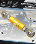 Gold Gear Shift Linkage Assembly For Harley Street Bob FXBBS 114 2021 2024 And Low Rider S FXLRS 114 2020 2024 Replacement For 33600125 Built Tough With Anodized Aluminum And Zinc Plated Ball Socket Bearings For Ultra Smooth Easy Gear Shifts. Gold 6061-T6 billet aluminum gear shift linkage with ball socket bearings