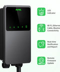 Smart Level 2 EV Charger Up To 50 Amp 240 Volt Indoor Outdoor Car Charging Station With J1772 Connector WiFi Bluetooth Enabled