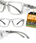 Anti Fog Safety Glasses With Side Shields ANSI Z87.1 Clear Lens Eye Protection For Men And Women Lab Chemistry Industry