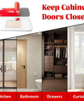 12 Pack Magnetic Cabinet Door Catch No Drill Ultra Thin Stainless Steel Hardware for Kitchen Cabinets and Drawers