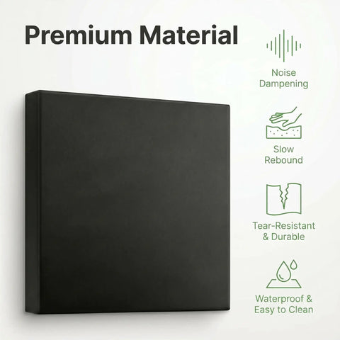 Kickass Quality Golf Wall Padding Panels Premium 20 X 20 X 2 Inch High Density Foam Blocks, showcasing premium noise dampening material.