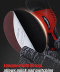 Cordless Car Polisher And Orbital Buffer For Detailing With Six Variable Speeds Up To 5500 RPM No Battery Included shown with pad attachment