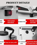 Product details of Heavy Duty Airless Paint Sprayer With Adjustable Pressure Control, including power switch and rubber feet.