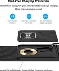 Plug And Play Wireless Charging Base For Chevy Equinox EV 2024 2025 2026 with non-slip silicone and heat protection features.