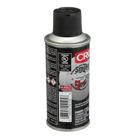 CRC Smoke Test Smoke Detector Tester aerosol can, 2.5 oz, reaches up to 6 ft, CRC logo visible