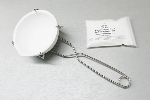Gold And Silver Melting Kit With 500 Gram Crucible, Borax Flux, Whip Tong Crucible Holder, And Scrap Metal Melt Set For Jewelry Casting At Home Perfect For Hobbyists And Small Shops, crucible and borax flux