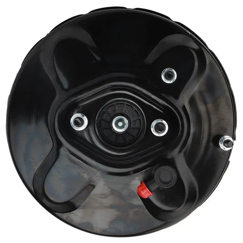 Heavy Duty Vacuum Power Brake Booster For Chevy Silverado Cadillac Escalade Tahoe Suburban Avalanche 2003 To 2007 top view with black coated housing.
