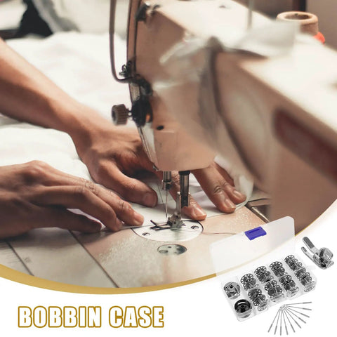 Must Have 31 Piece Bobbin And Small Bobbin Case Set For Household And Industrial Sewing Machines, Easy To Install, Prevents Knots And Unraveling, Portable Crafting And Repair Kit For Everyday Sewing Projects, metal bobbins and case on sewing machine