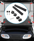 Universal Windshield Sash Clips Kit No Hassle Easy Install Windshield Clip For Golf And Other Cars Women Friendly Car Window Trim Parts Durable PP Material Weatherproof Long Lasting Universal Fit on golf cart windshield