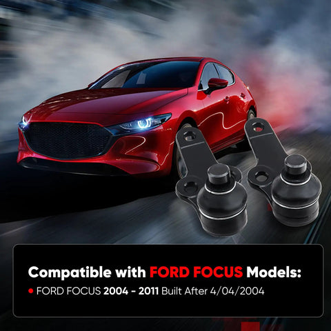 Lower Ball Joint Kit For Ford Focus 2004 To 2011 Replacement Direct Fit With Steel Control Arms Easy Install Premium Suspension Repair Replaces Worn Joints And Improves Steering Handling And Ride Quality, two ball joints
