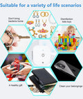 All In One Cleaner Kit With Travel Bag And USB Cable, Waterless Operation, fast one button start for keys, toys, and items.