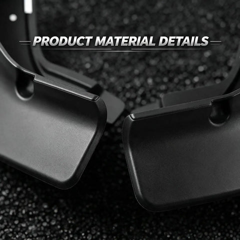Close-up of heavy-duty rubber material details for Precision Match Tesla Cybertruck Mud Flaps Splash Guards For 2024.
