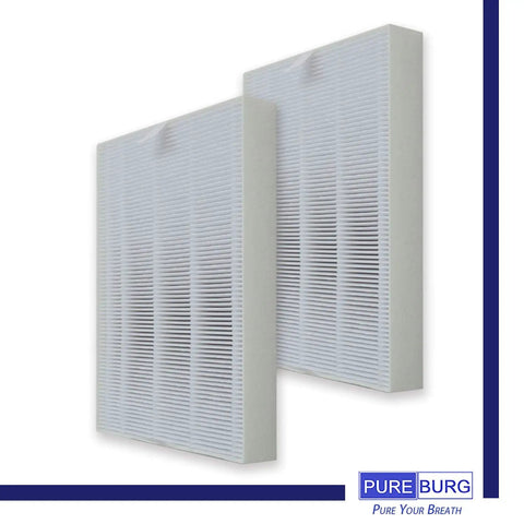 Replacement Filter Kit For Coway AP-1216L Mighty Air Purifier 2 True HEPA Filters And 8 Activated Carbon Pre-Filters, white filters