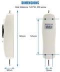 Pro Grade 100 Pound Push Pull Force Gauge With Calibration Certificate Tough ABS Shell Precise 0.5 Pound Resolution 10mm Stroke 190mm x 50mm dimensions