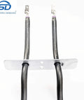 Model Specific Electric Range Bake Element Replacement 240V 3600W 16.5 Inch Long 3.11 Inch Inset metal mount view