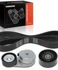 Serpentine Belt Drive Kit With Tensioner And Idler Pulley For Ram 1500 2013 To 2022 And 1500 Classic 2019 To 2022 OHV V8 5 7L Replacement
