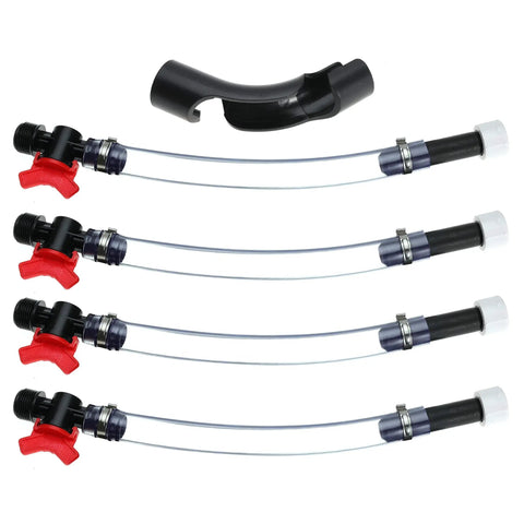 Fuel Filler Kit For Race Jugs With Ball Valve Hose Fifteen Inch Connector Fits Sportsman Jugs And Most Fuel Containers Ideal For Scribner Tanks And Motorsport Refueling On The Go