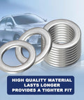 Premium Grade Heavy Duty 20 Pack Aluminum Transmission Fluid Drain Plug Washers For Honda And Acura 18Mm Crush Gasket on display.