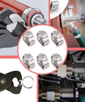 40 Pack 15.3mm To 18.5mm Single Ear Hose Clamps PEX Cinch Clamps Stainless Steel 304 Crimp Hose Clamp Stepless Cinch Rings For Plumbing Marine Use Reusable Rust Resistant Ideal For Home And Workshop Installations Quick Fit