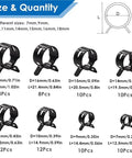 Grab This Ultimate 80 Pcs Spring Band Hose Clamp Assortment Kit For Your Smooth DIY Plumbing And Silicone Vacuum Setup. It Features Stepless Design That Snaps Right Onto Any Tubing Size. Perfect For Garage Pros And Homeowners Who Need A Solid Metal Grip. 80-piece steel spring hose clamp assortment, 7-18mm sizes