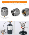 Windproof 3500W Camp Stove Portable Gas Stove With Piezo Ignition Carry Case And Fuel Canister Adapter close-up detail