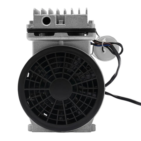 Industrial Oil Free Piston Vacuum Pump Air Compressor 370W Double Cylinder Heavy Duty Airless Design Up To 8 Bar High Pressure With Filter For Reliable Suction And Compression Great Performance