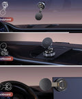 Different views of Heavy Duty Car Phone Holder Magnetic Mount With 360 Degree Rotation And Beefed Up Vacuum Suction For MagSafe Phones