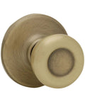 Antique Brass Interior Passage Door Knob For Closet And Hallway Doors With Microban Protection Non Locking Doorknob Easy Install DIY Friendly Hardware Included