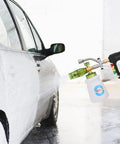 Car Wash Foam Cannon For Pressure Washer With Quarter Inch Quick Connect Dual Connector Shift Valve Built In Design Includes Five Nozzle Tips Works Up To 3000 PSI And 7 GPM Ideal For Deep Clean used on car