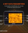 SC300i Portable Golf Launch Monitor displaying key data parameters