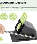 Ergonomic design of 1 Inch Button Cutter Circle Punch for scrap paper DIY projects with sturdy handle for precise button making.