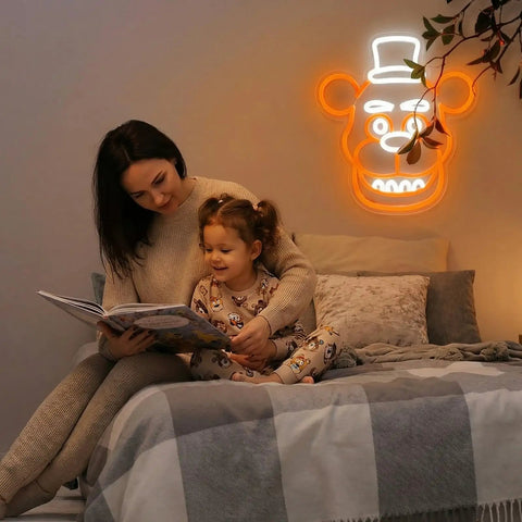 Frendy Neon Sign For Wall Decor With Remote Control, LED Neon Lights for game room or dorm, birthday gift for kids, 338 mm by 259 mm