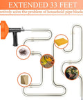 Badass 33 Foot Drain Snake Auger For Stubborn Hair And Grease Blockages Heavy Duty Coiled Cable Plumbing Tool with ergonomic handle.