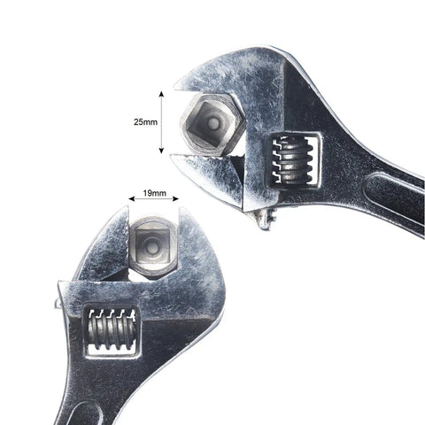 Adjustable wrench close-up from Bike Chain Tools Kit With Chain Whip And Cassette Removal Tool Sprocket Remover For Hubs