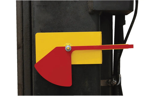 Forklift Level Gauge For Steel Fork Truck High Visibility Indicator In Yellow And Red, FRK LVL 9-1/4 In By 2-5/8 In By 5-1/16 In Dimensions