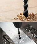 QWORK 8-pc multi-material drill bit set with tungsten carbide tips for tile, concrete, brick, glass, plastic and wood.