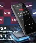 128GB Bluetooth MP3 Player With Built In Speaker All In One Portable Music Player with HiFi DSP chip and lossless audio formats display.