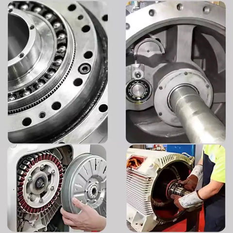 Heavy Duty 3 Jaw Reversible Internal External Gear Puller Tool Kit Forged From Solid Chrome Vanadium Steel Badass Mechanical Extractor For Bearings And Pulleys Without Wasting Time As Serious Mechanic Fixing Old Engines In His Local Garage Workshop, used on motor bearings