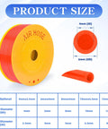 PU Air Hose 6mm OD 4mm ID Orange Polyurethane Pneumatic Tubing 525 Ft 160 Meters High Flexibility Low Bend Radius Durable