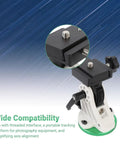 Adjustable Telescope Mount Seat And 90 Degree Equatorial Wedge Base For Astronomy Accessories, close-up of interface