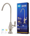 Straight Up Pure Drinking Water Faucet For Reverse Osmosis Brushed Nickel Kitchen Sink Faucet Certified Lead Free with fittings.